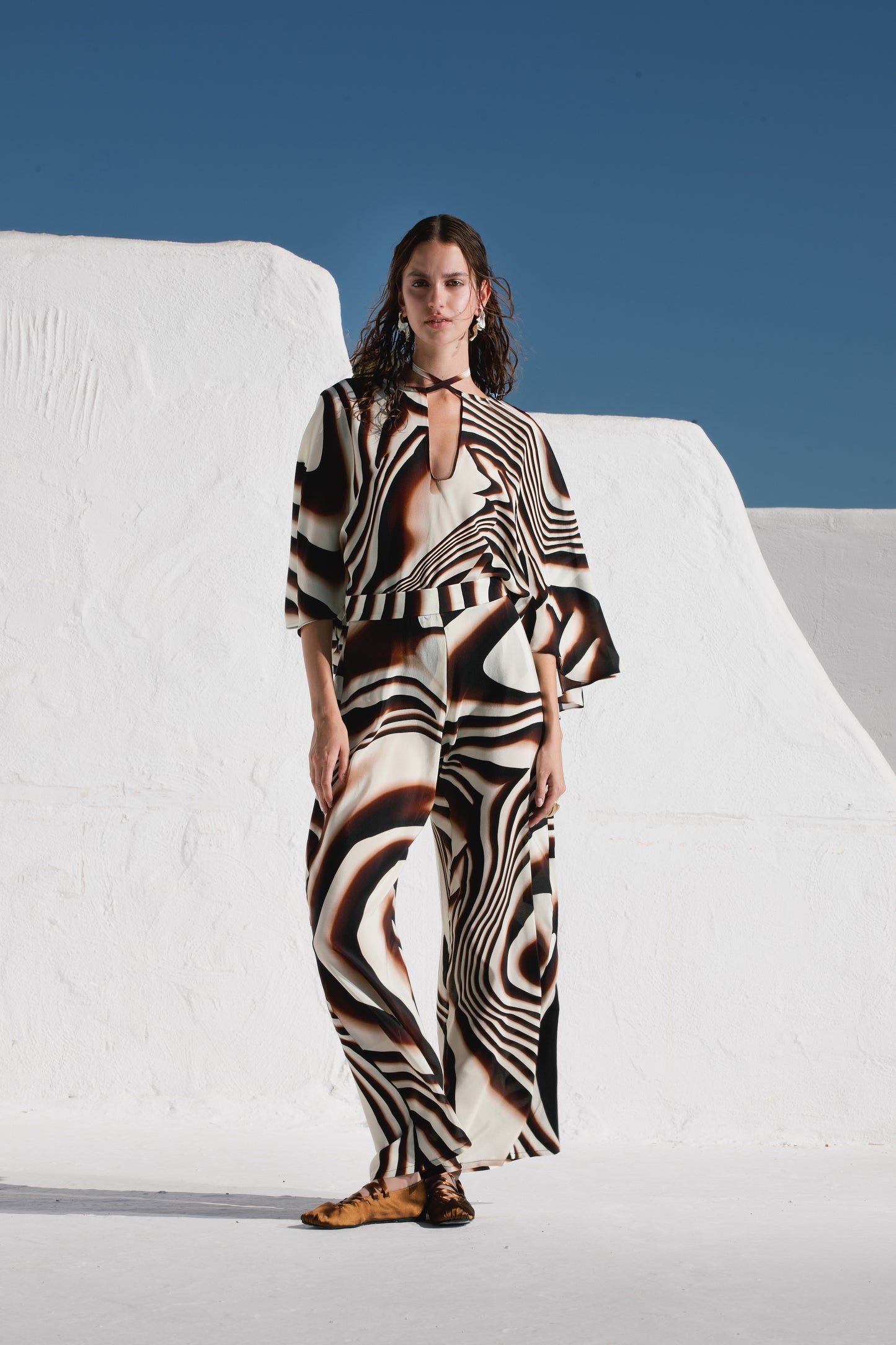 Elli trousers in Silk.