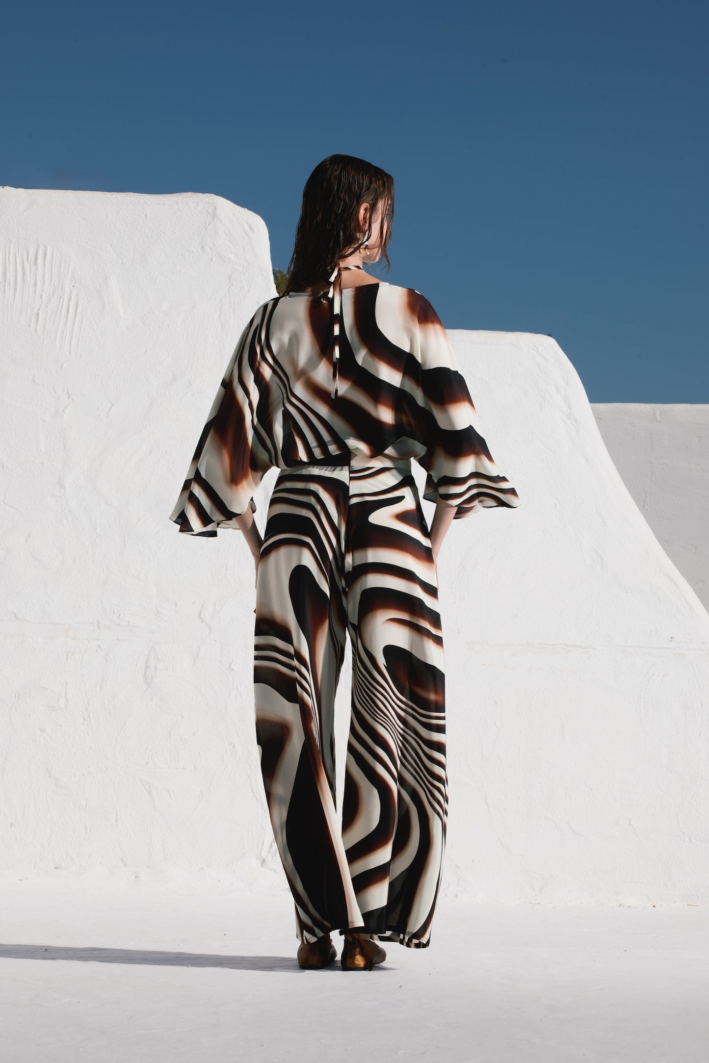 Elli trousers in Silk.