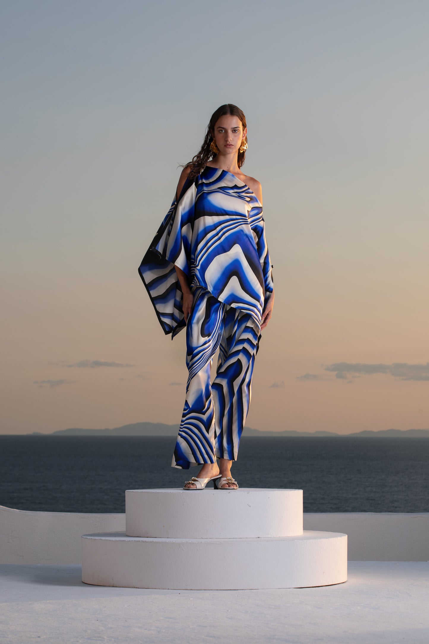 Theodora Palazzo Trousers in Viscose