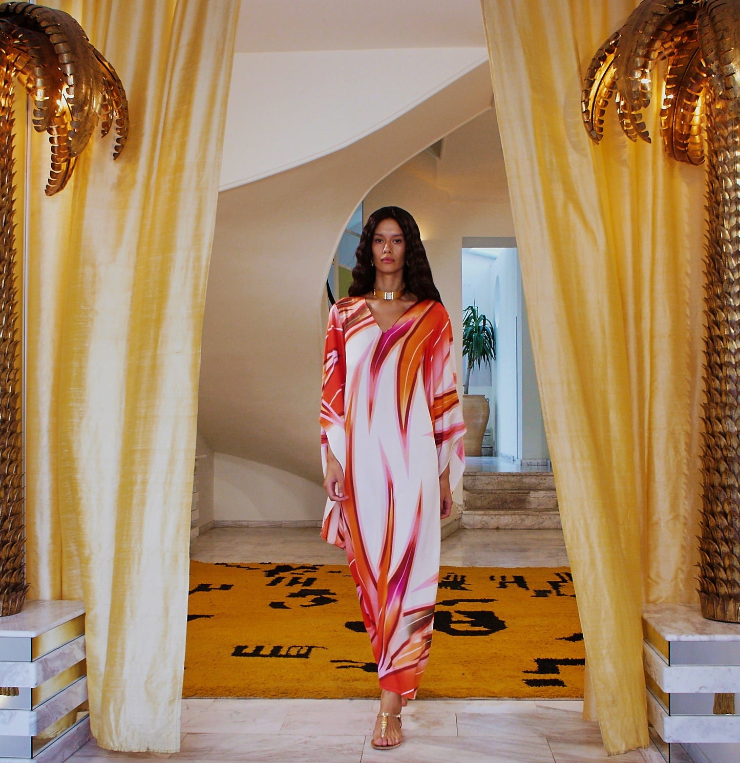 Athena dress in viscose/rayon