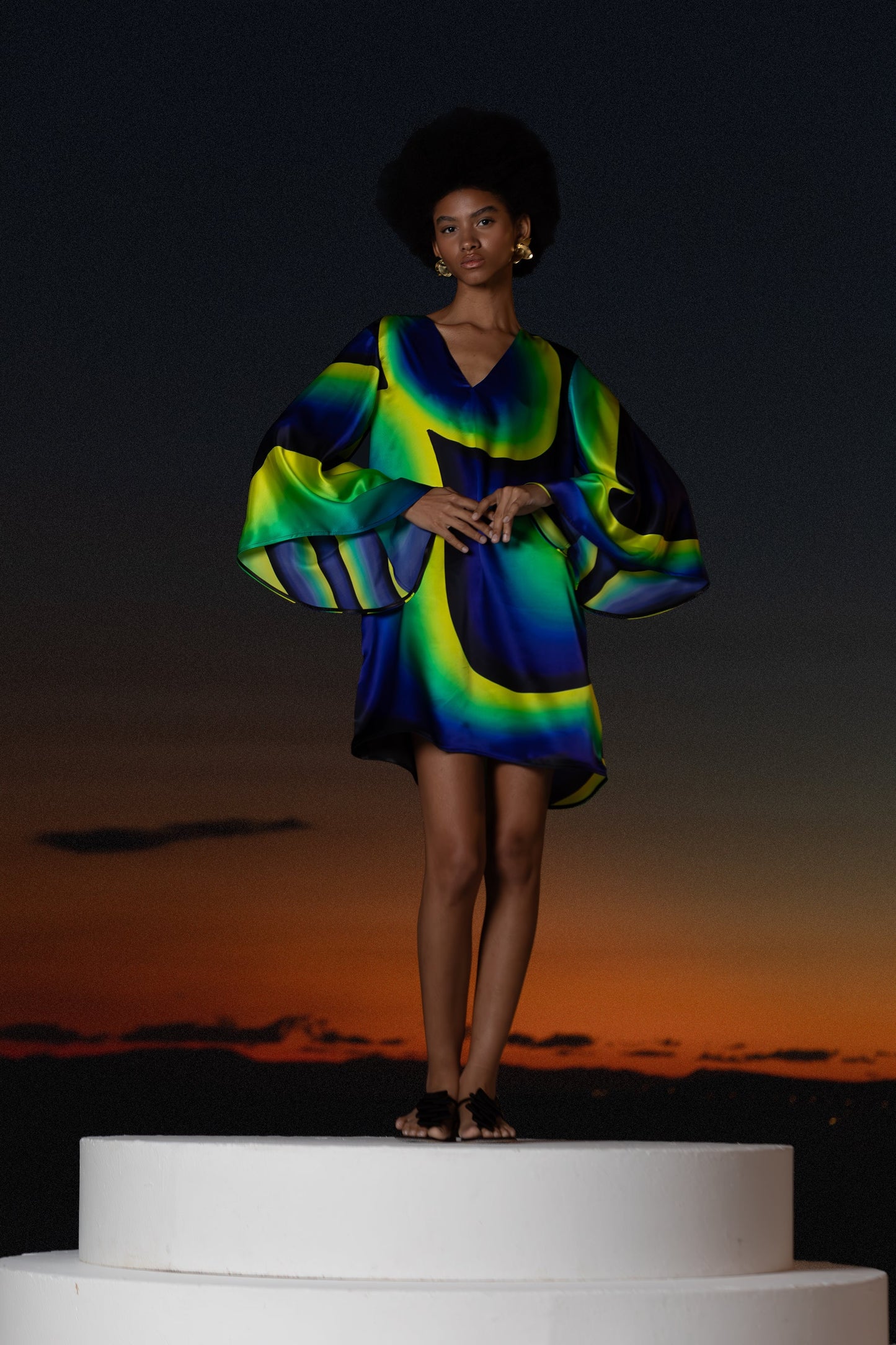 Athena Mini dress in Silk