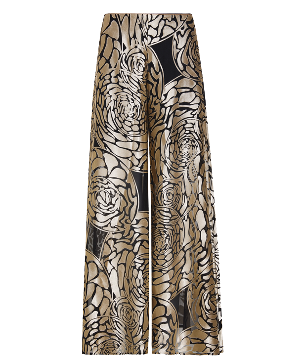 Theodora Palazzo Trousers in Silk