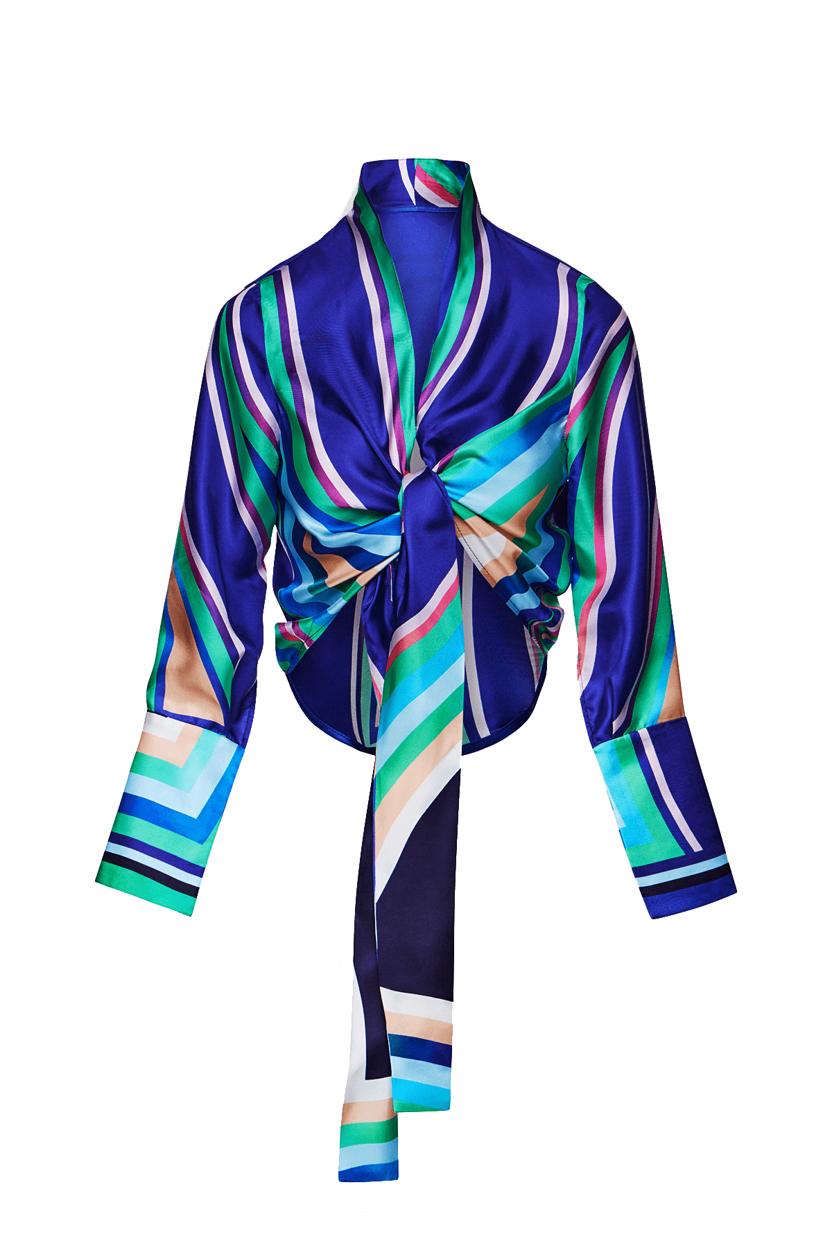 Fedra Wrap Top in Silk