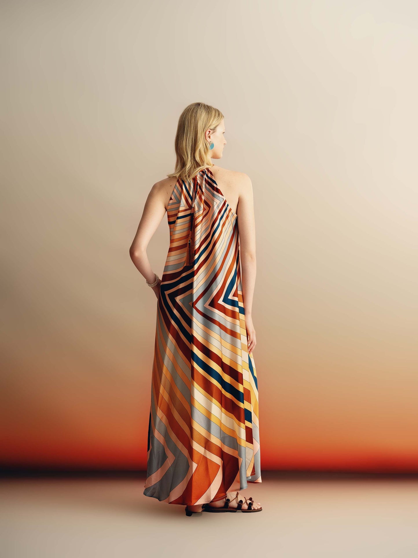 Julia Bias Cut Dress in Viscose