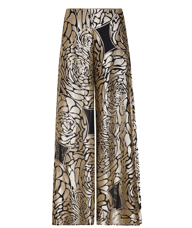 Theodora Palazzo Trousers in Silk