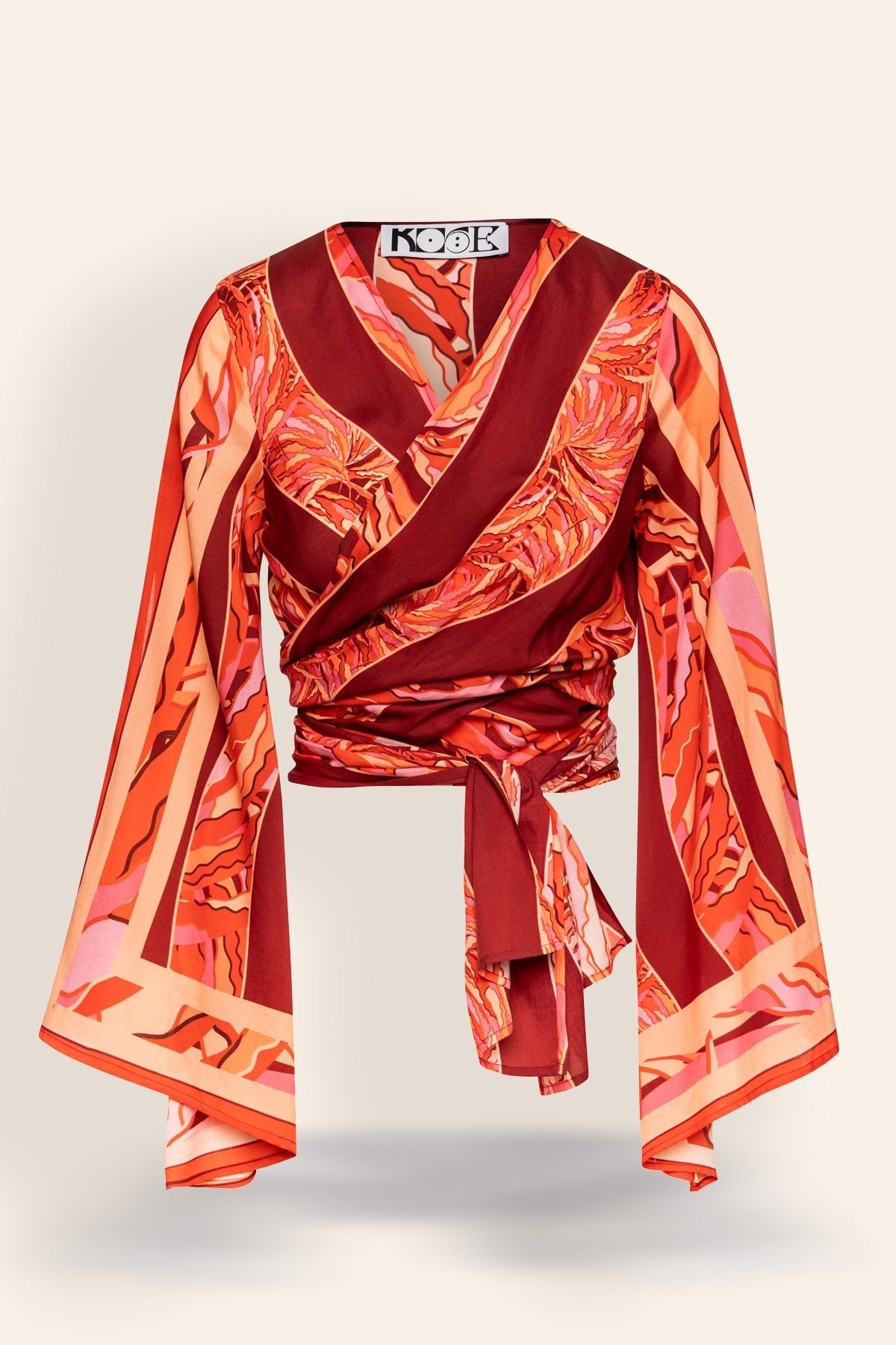 Zante wrap top in Tencel ™
