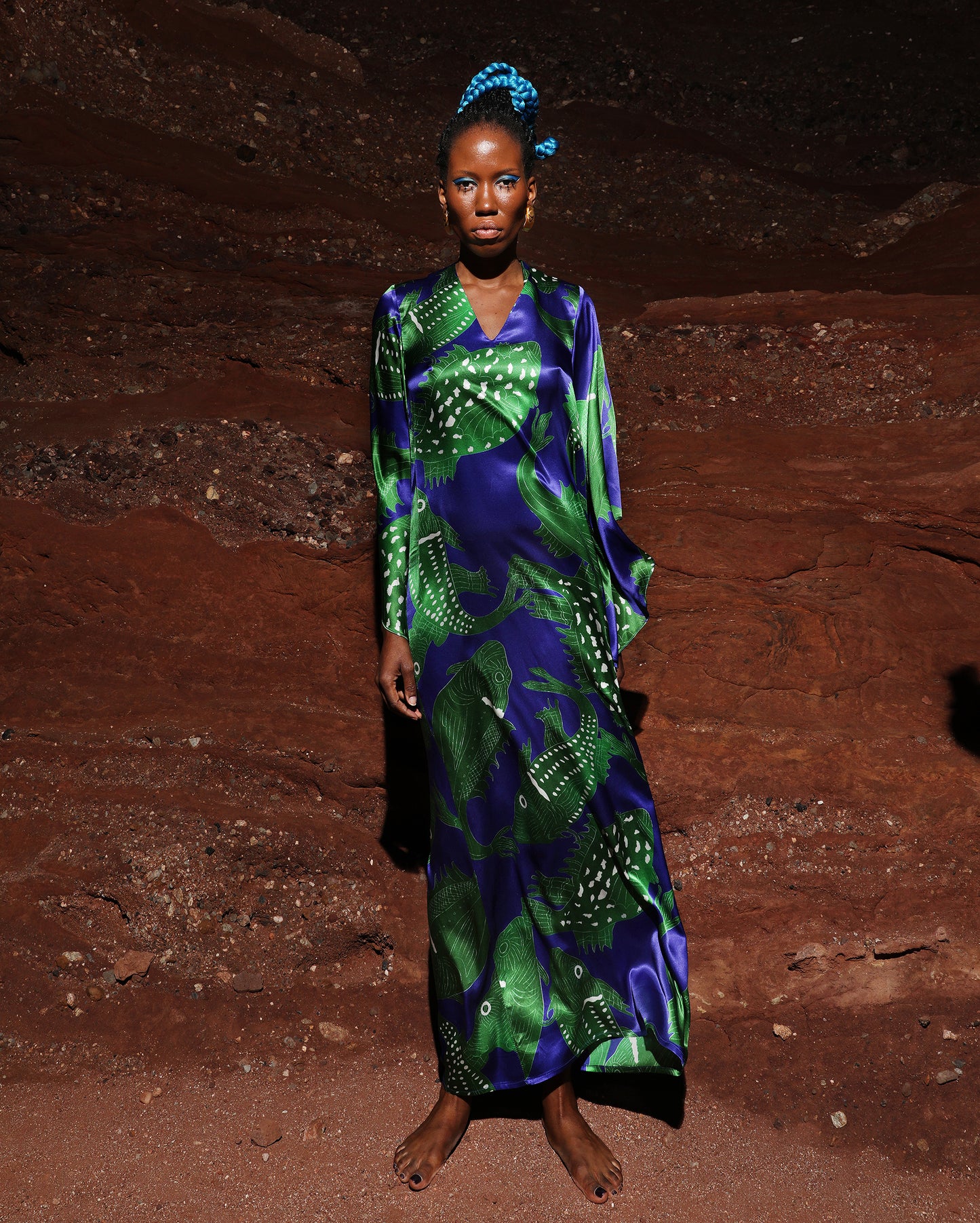Athena dress in silk