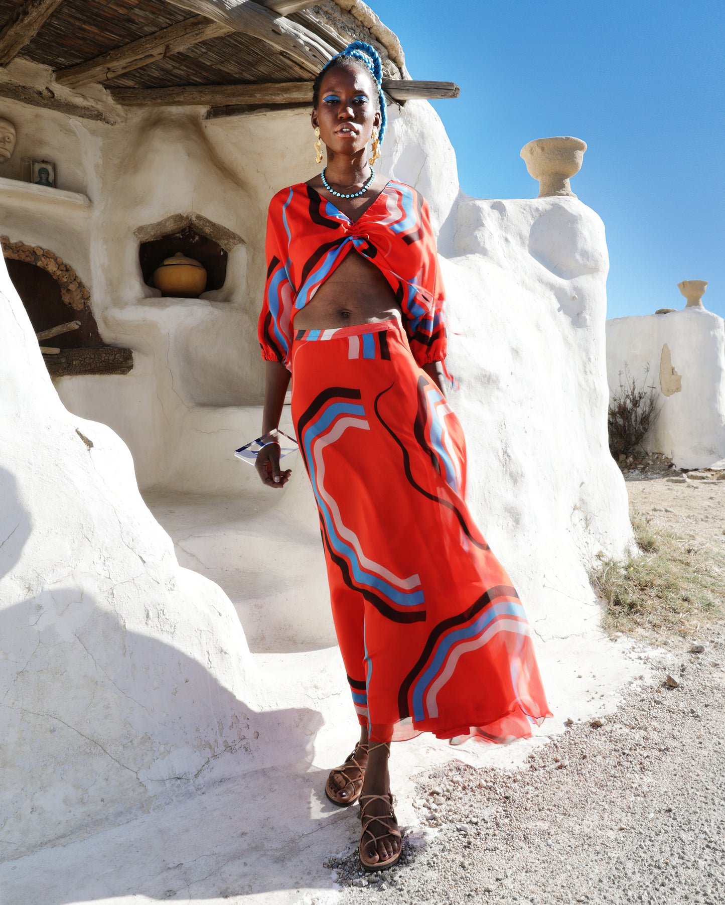 Thetis skirt in silk