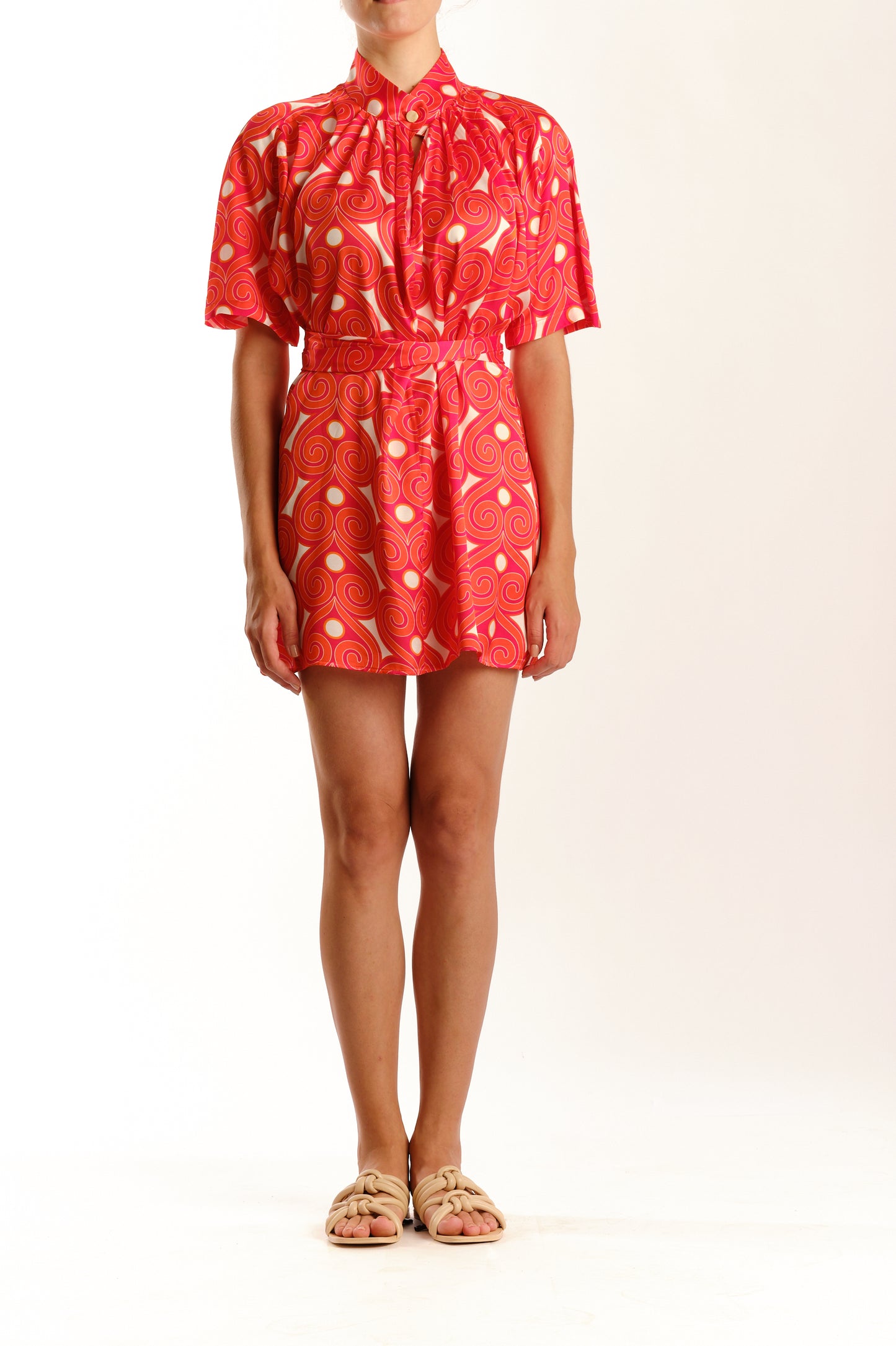 Beatrice mini gathered dress