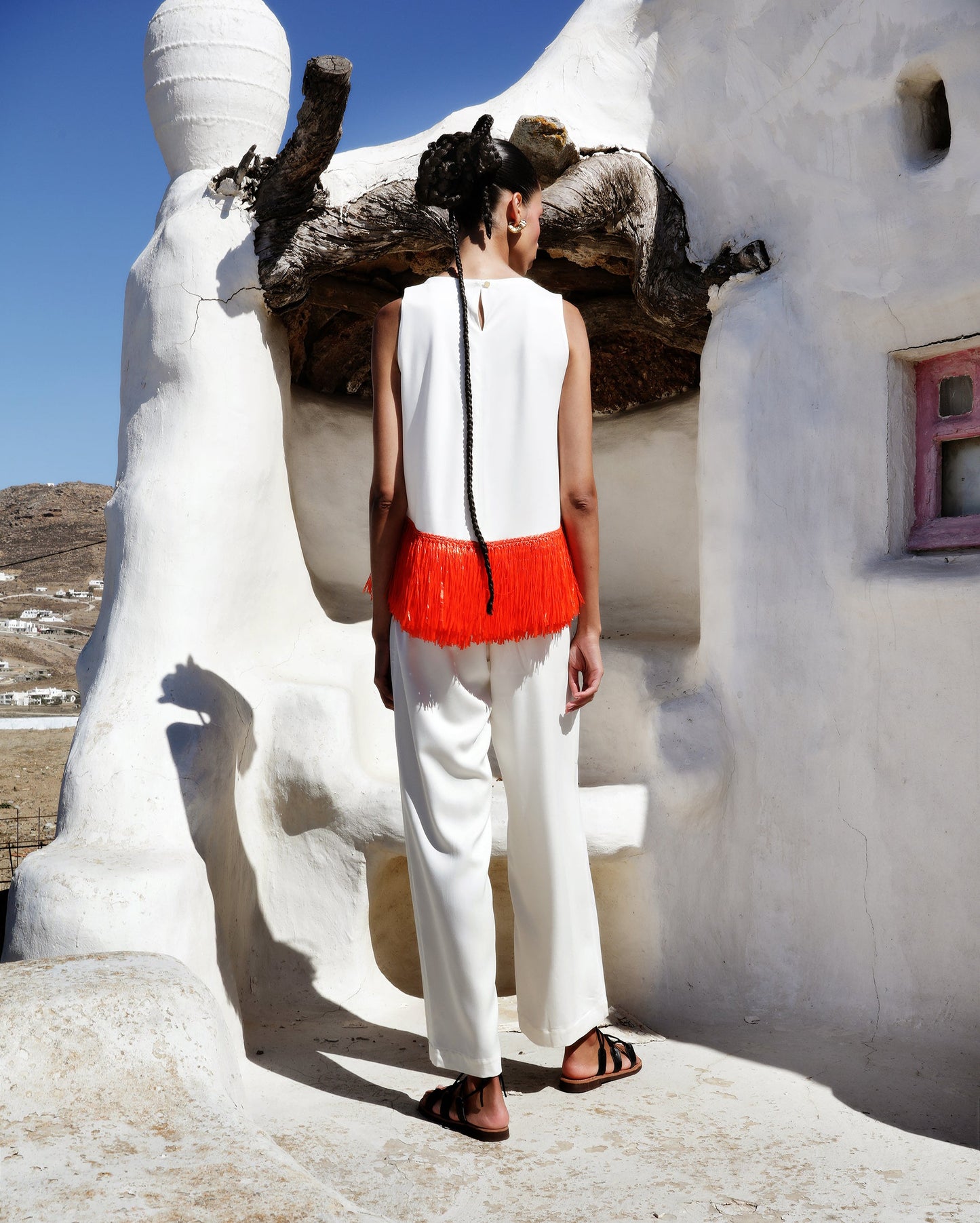 Odaliska pallazo trousers in viscose
