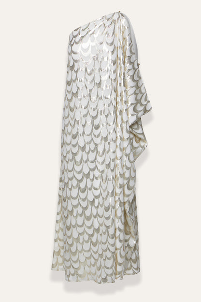 Kallas dress in Silk Fil-Coupè