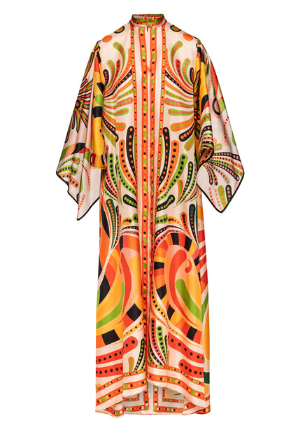 Sophia Kaftan dress in Silk