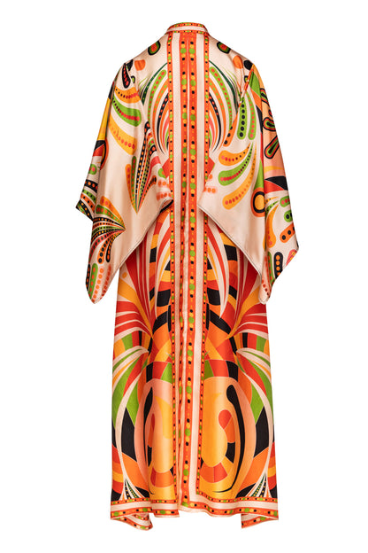 Sophia Kaftan dress in Silk