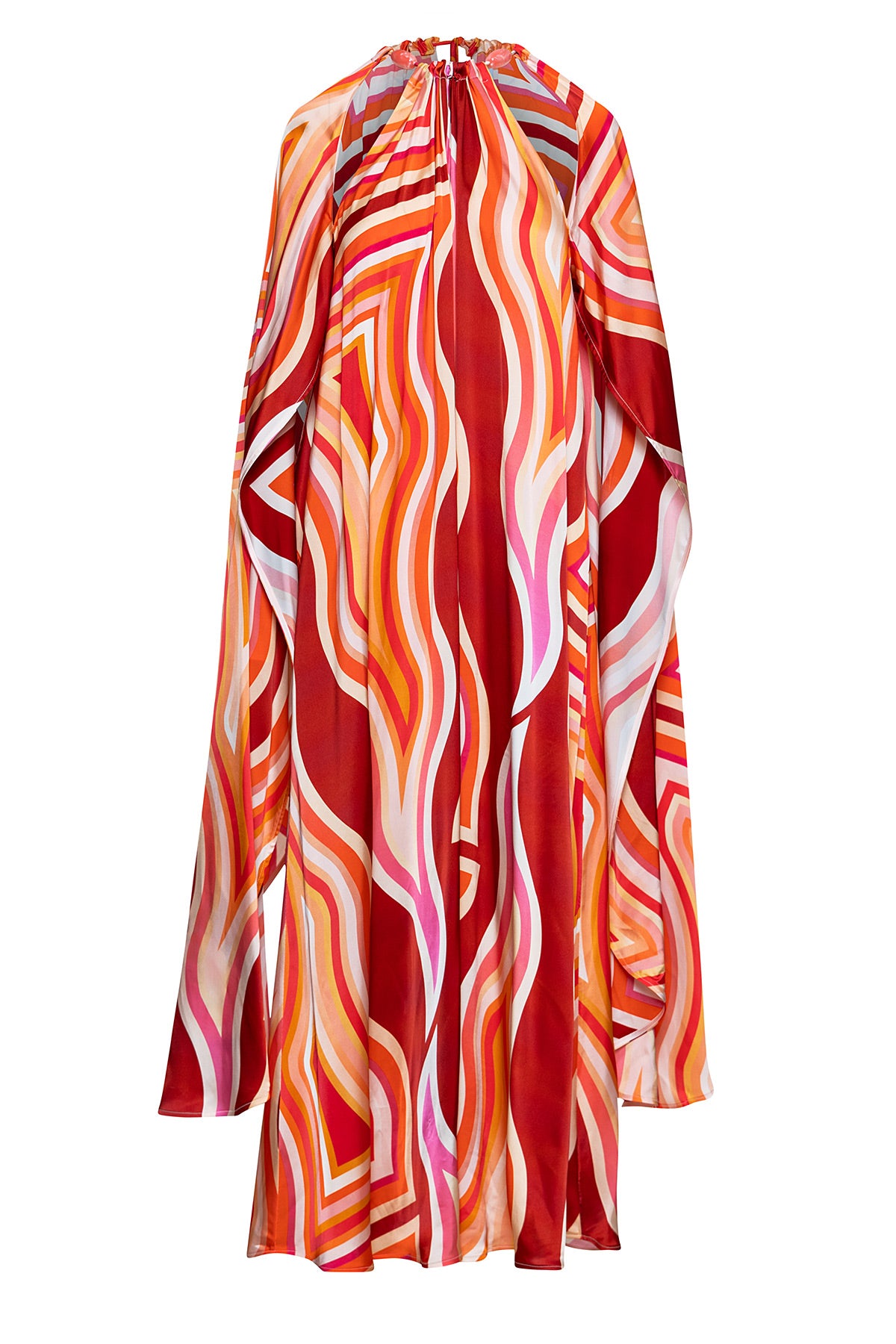 Uma cape dress in Viscose.