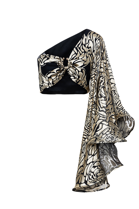 Helene Top in Silk Burn-out.