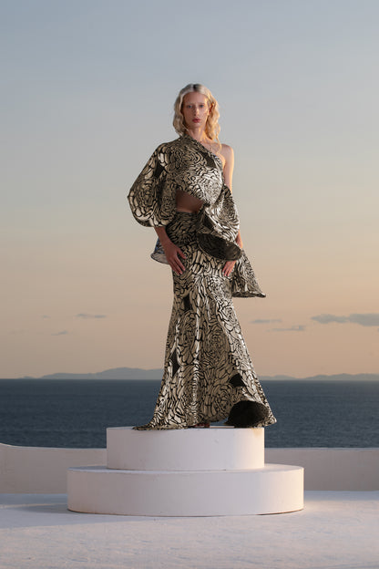 Ulla Skirt in Silk Burnout