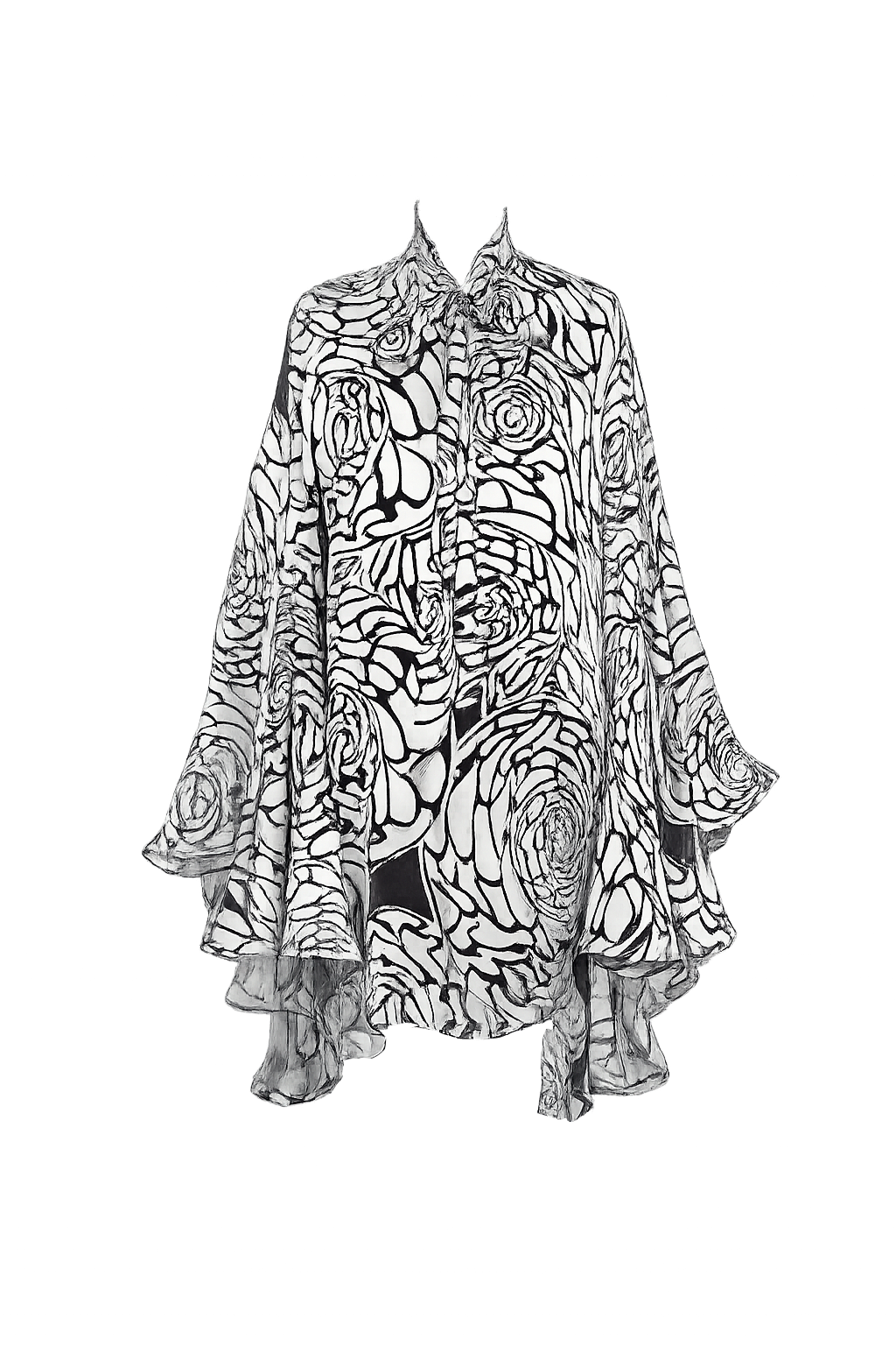 Sophia tunic dress/blouse in silk Devore