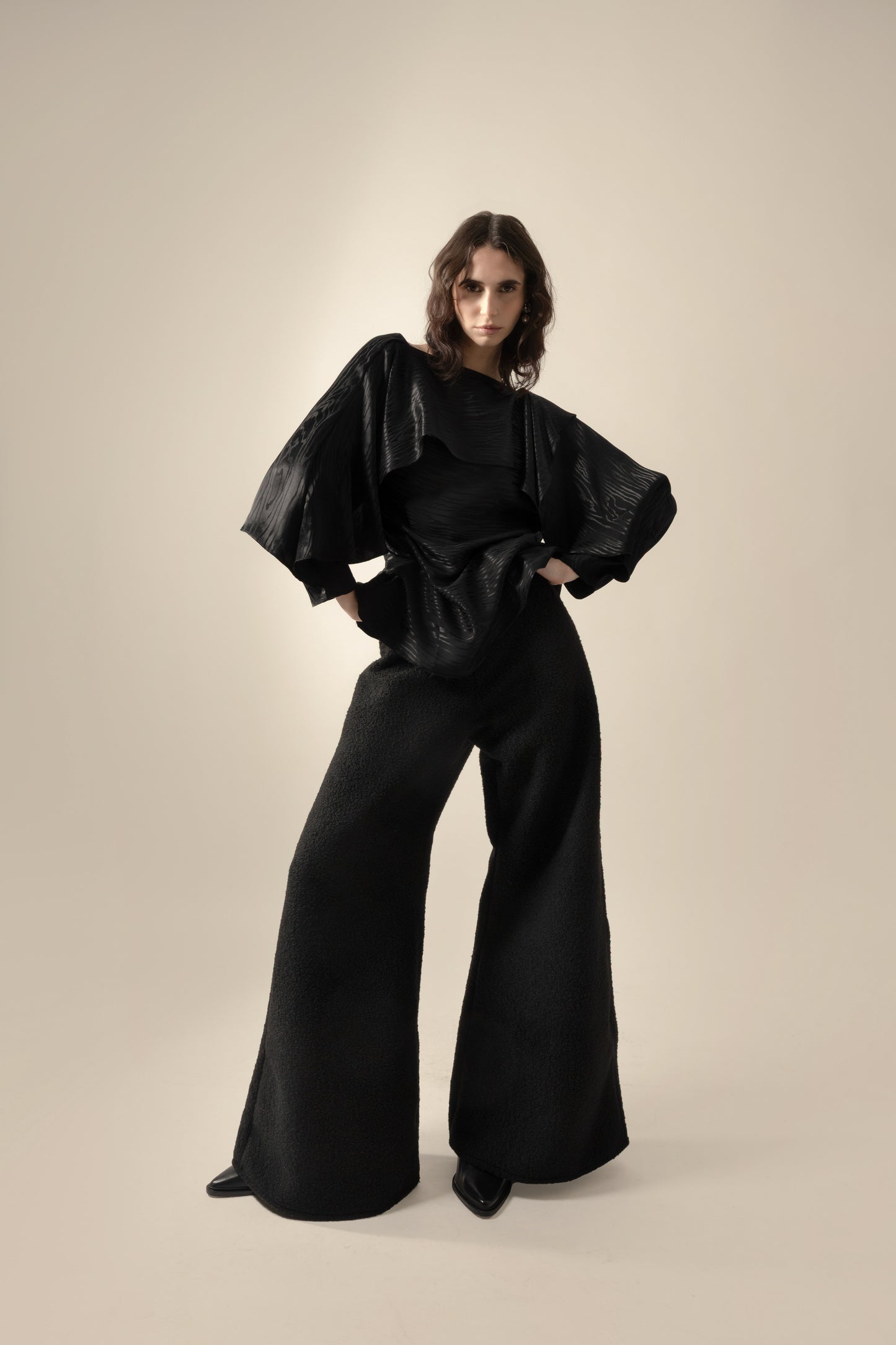 Elli trousers in brushed wool