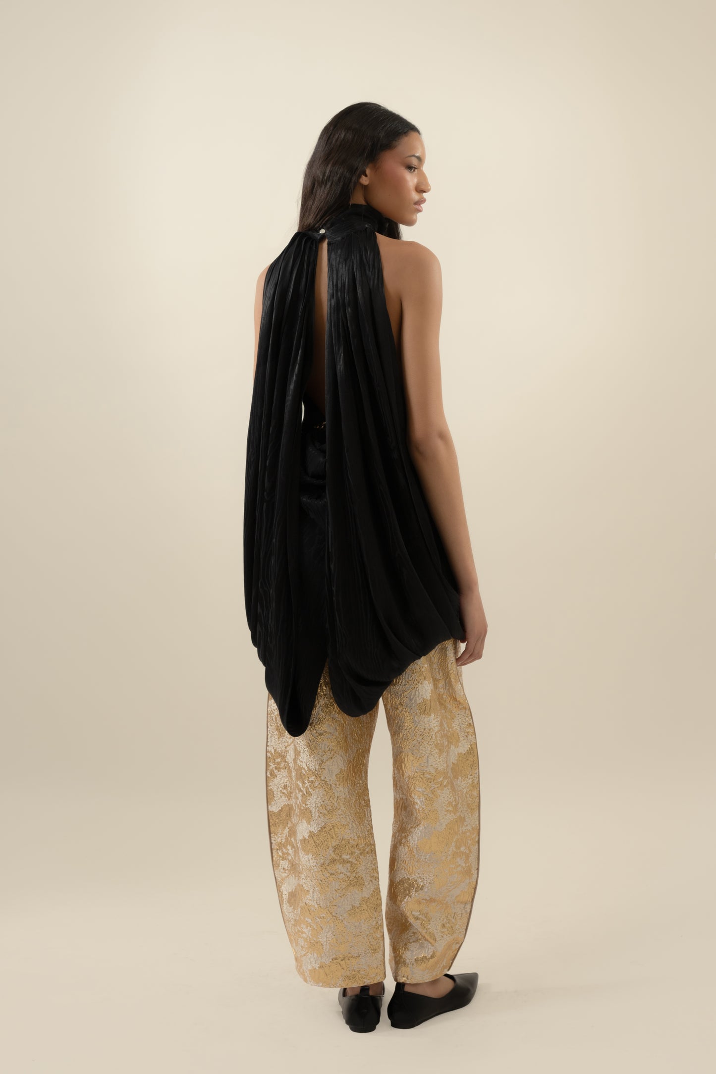 Jeniffer Caped Dress in  Viscose