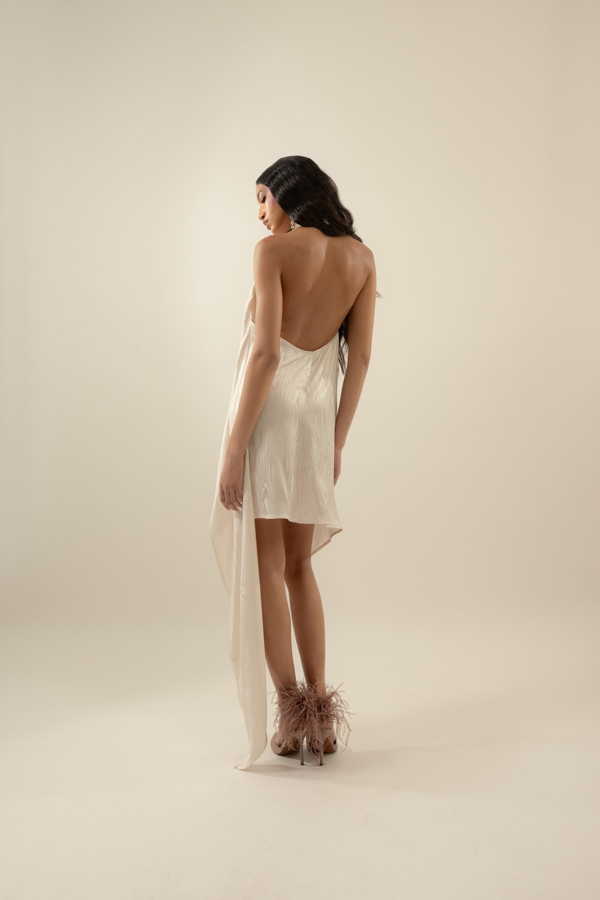 Jeniffer asymmetric dress in Viscose