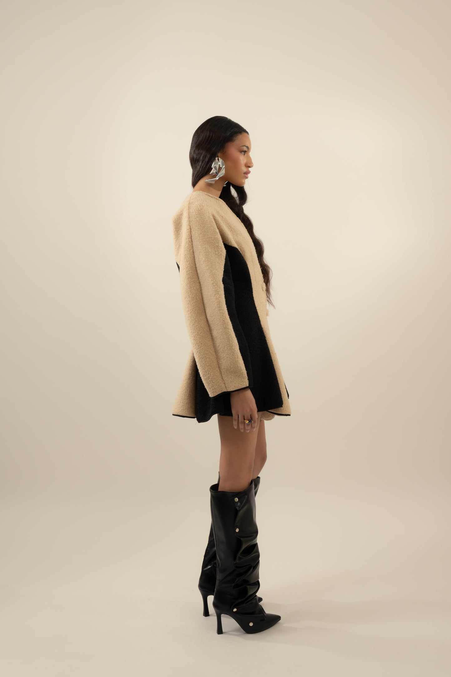 Crescent Moon jacket in Brushed Wool