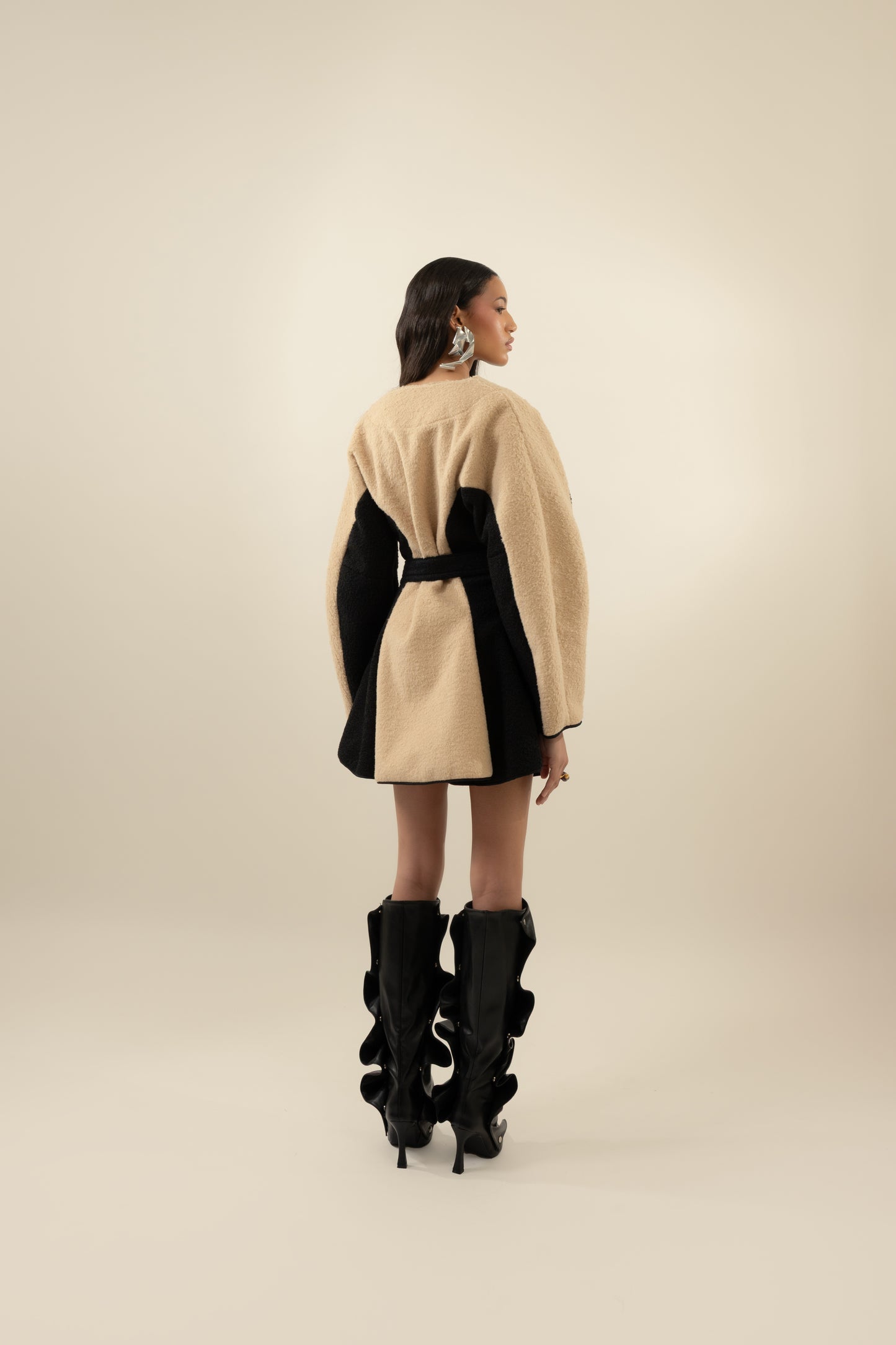 Crescent Moon jacket in Brushed Wool