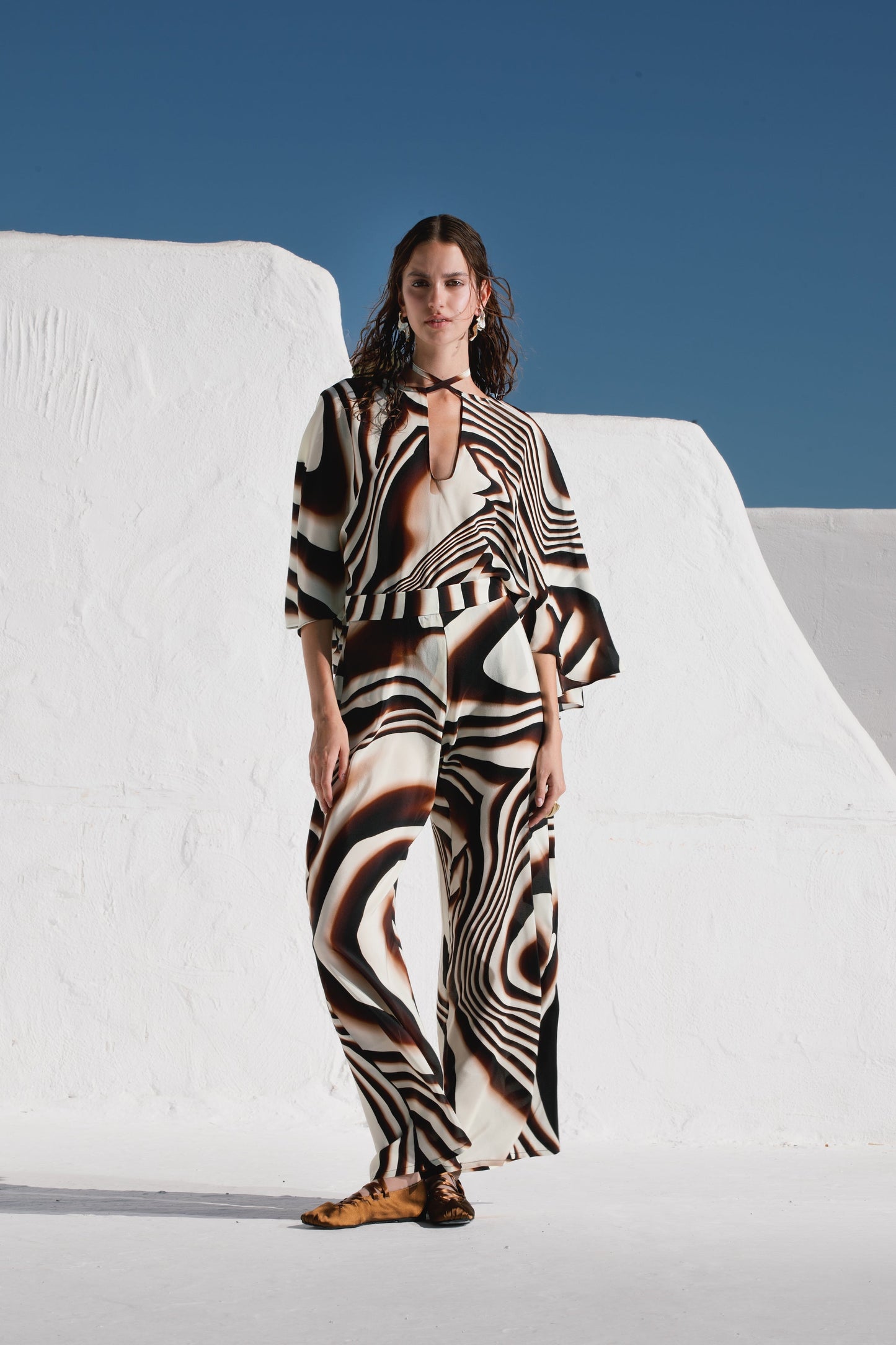 Elli trousers in Silk.