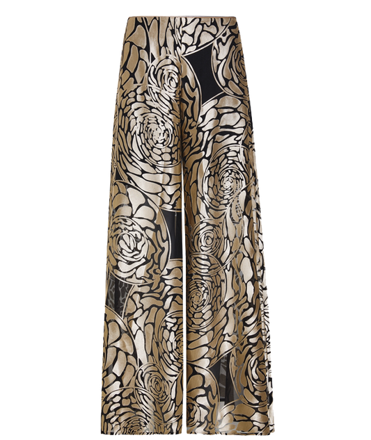 Theodora Palazzo Trousers in Silk