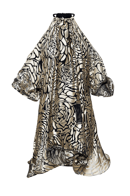 Chrysallis Mini Halterneck Dress in Silk.