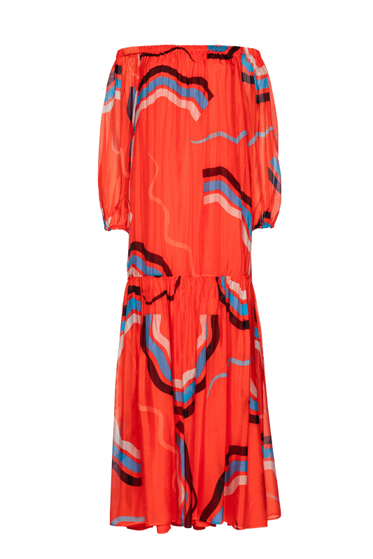 Clementine dress in silk/viscose