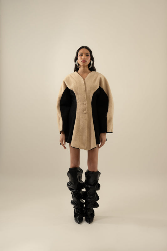 Crescent Moon jacket in Brushed Wool
