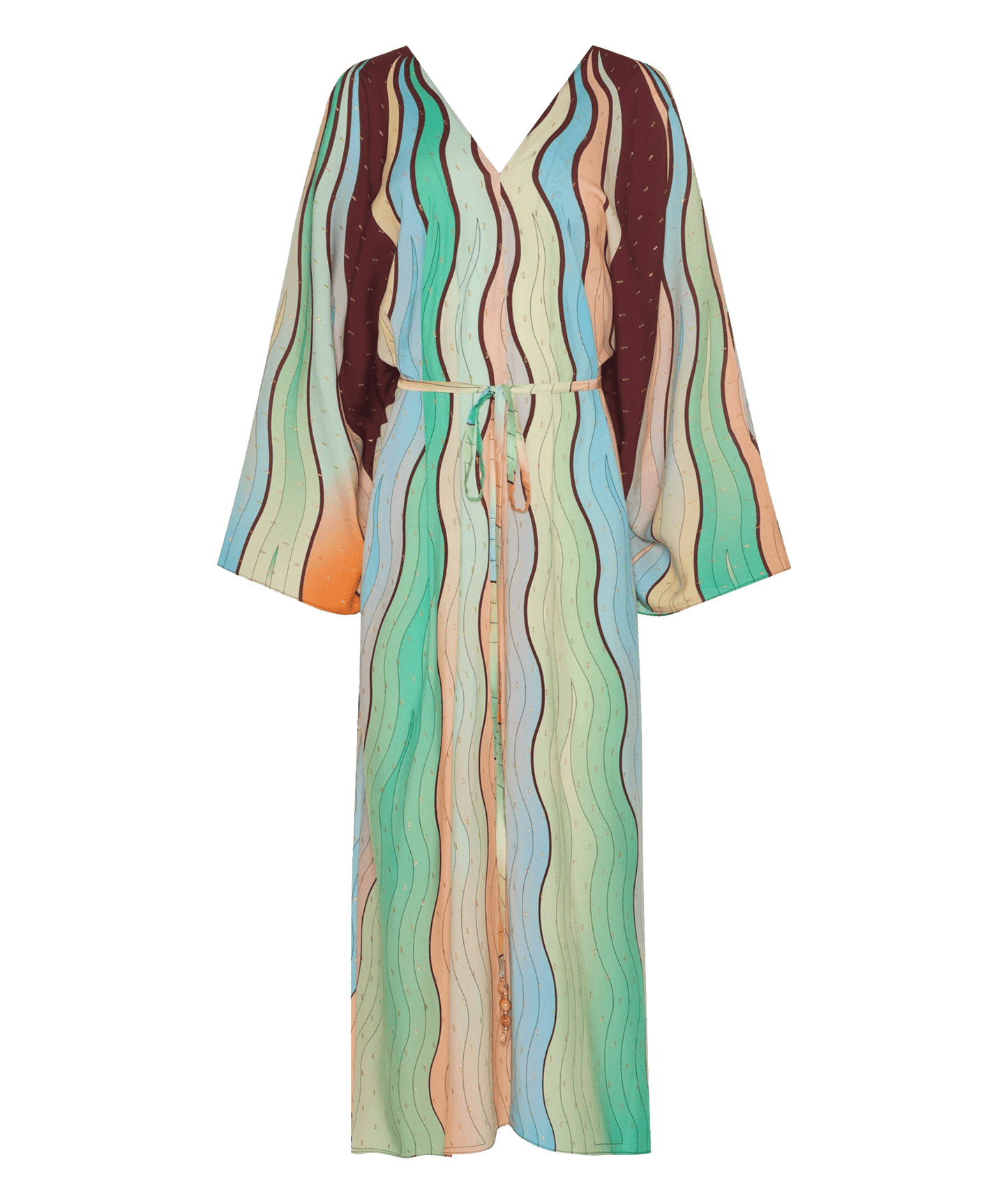 Ecuador kaftan in rayon/lurex