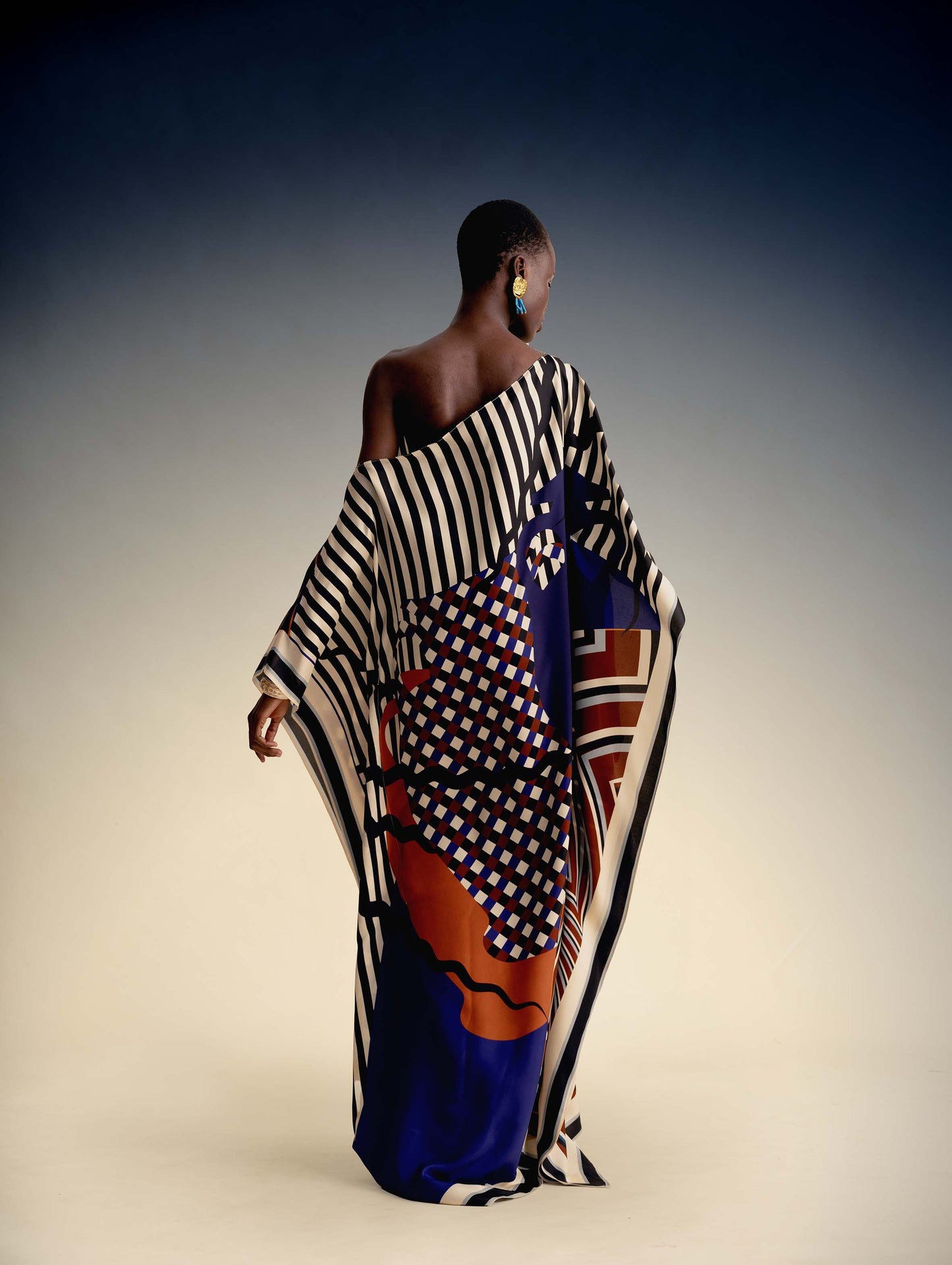 Efterpe Kaftan in Silk/Viscose