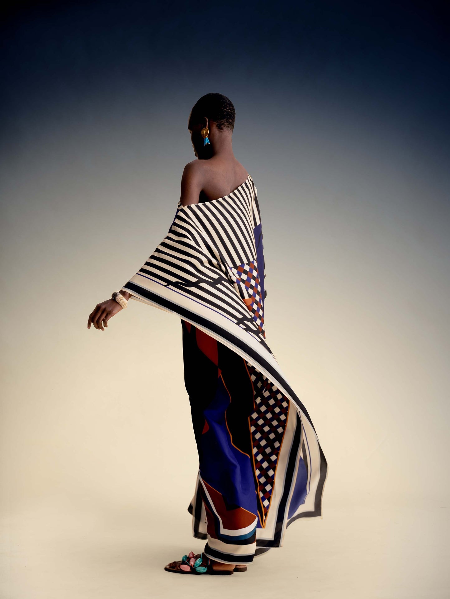 Efterpe Kaftan in Silk/Viscose