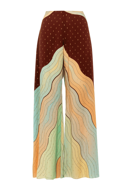 Elli trousers in rayon/lurex