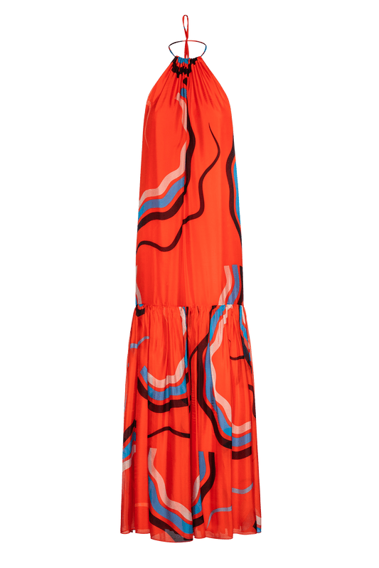 Jeniffer dress in silk/viscose