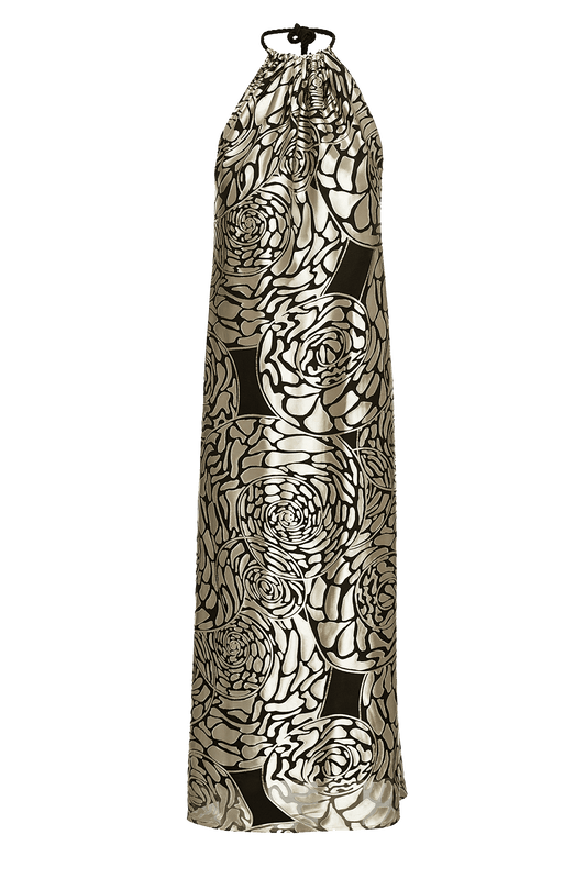 Jeniffer Maxi dress in Silk Burnout.