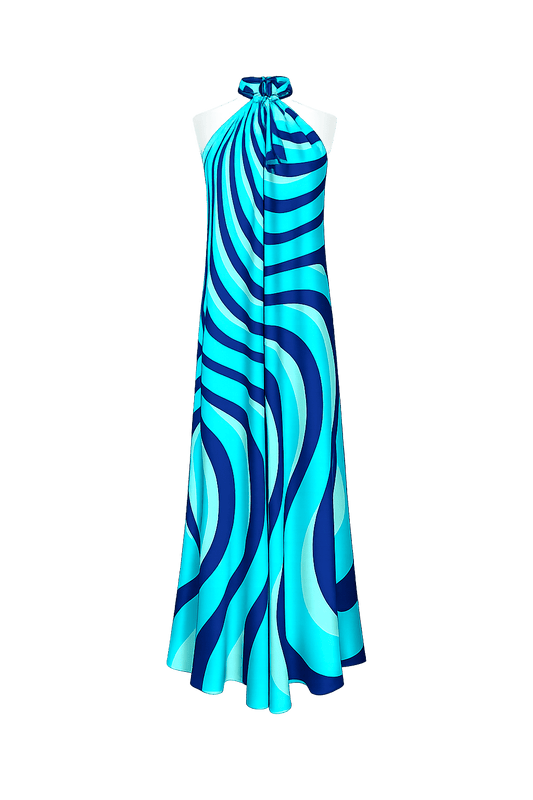 Julia Bias Cut Dress in Viscose