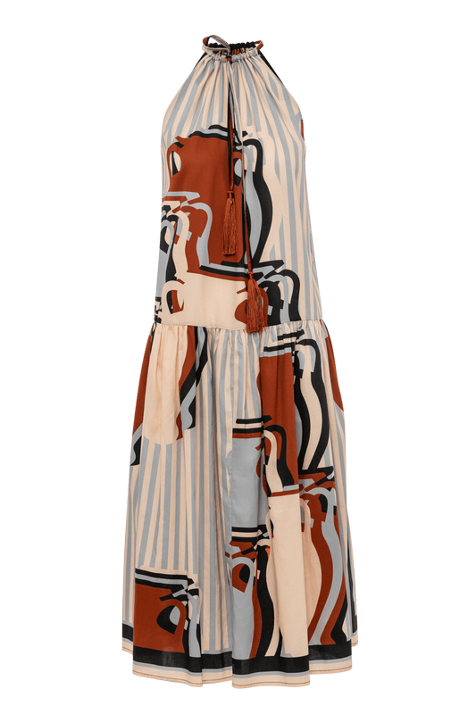 Julia tiered dress in cotton