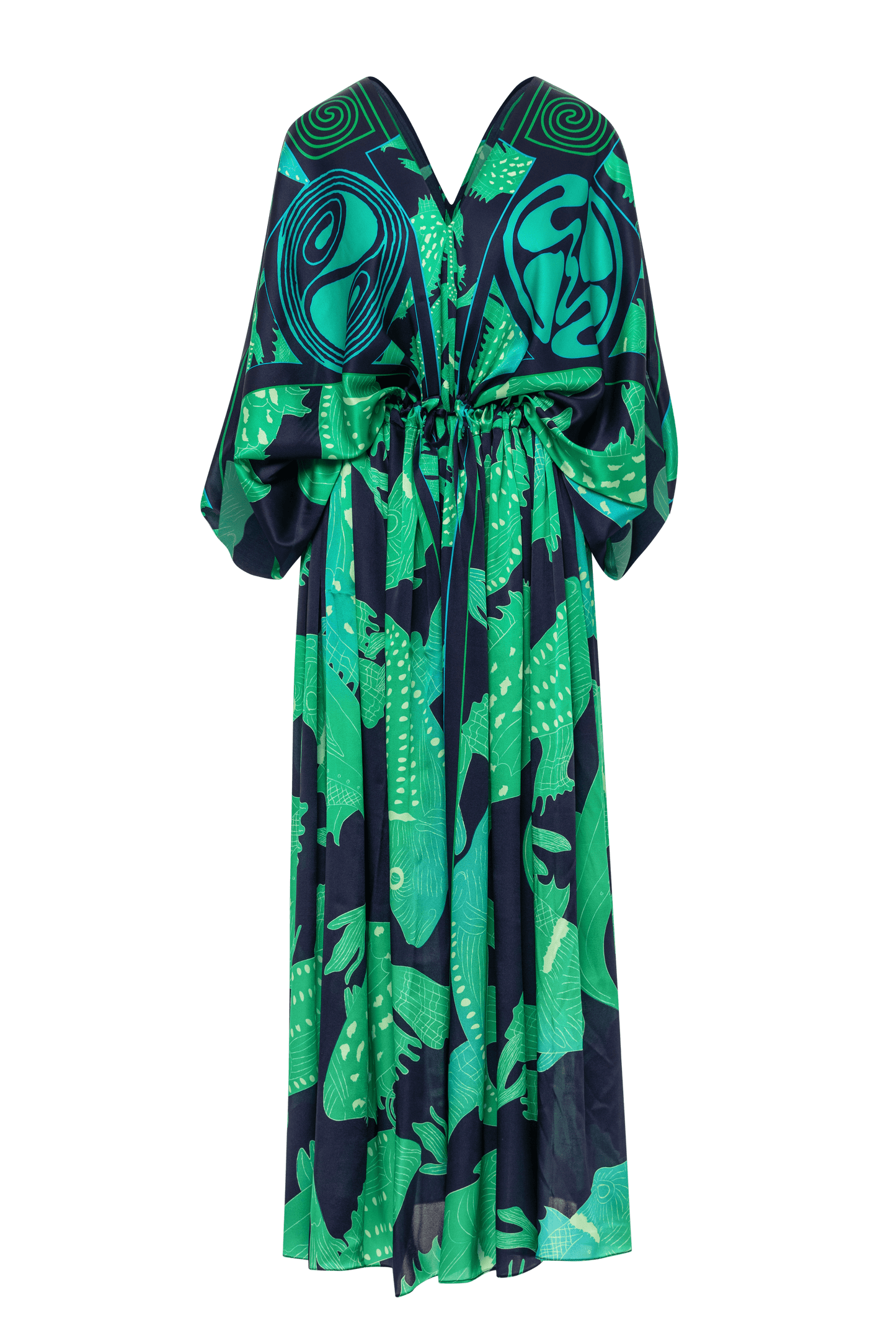 Patroness kaftan in silk