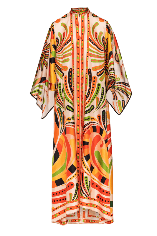 Sophia Kaftan dress in Silk
