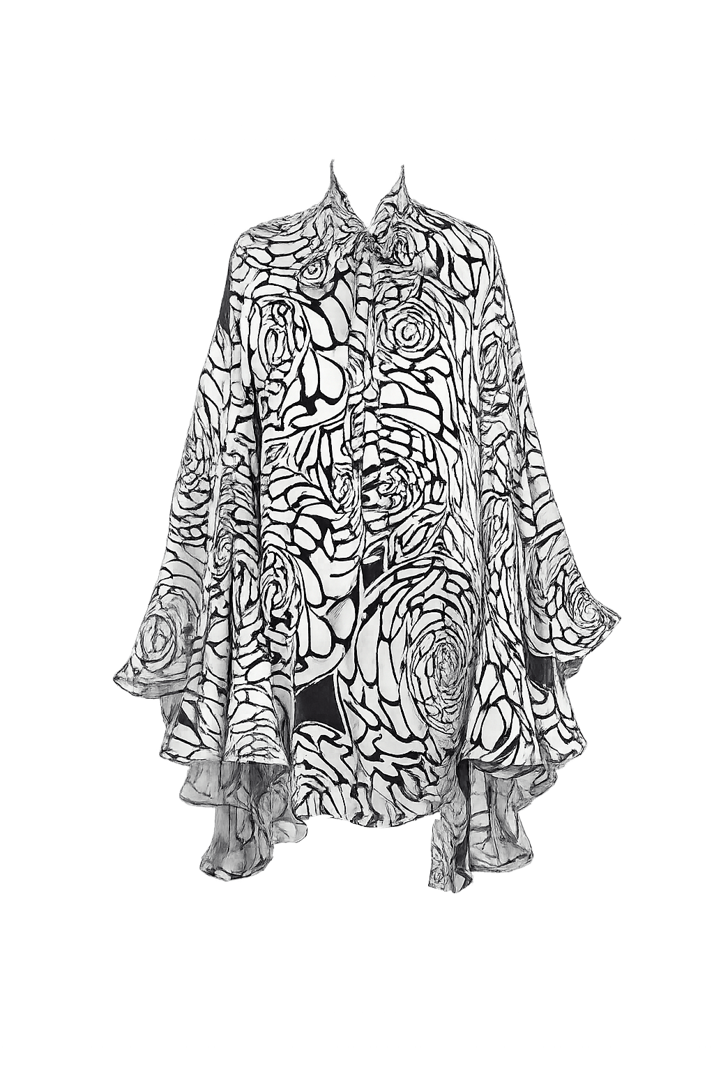 Sophia tunic dress/blouse in silk Devore