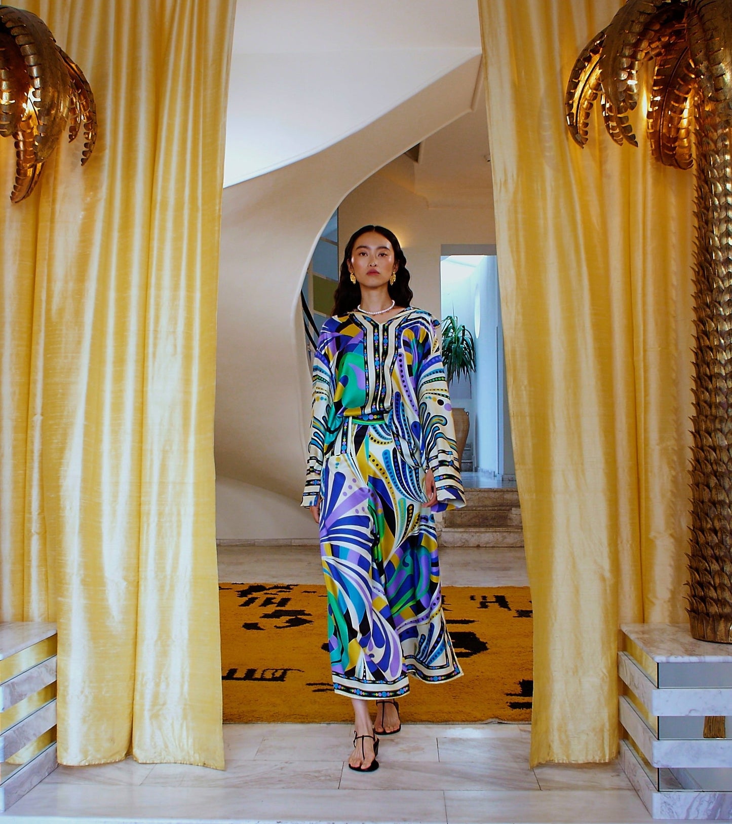 Thea Tunic Top in Silk