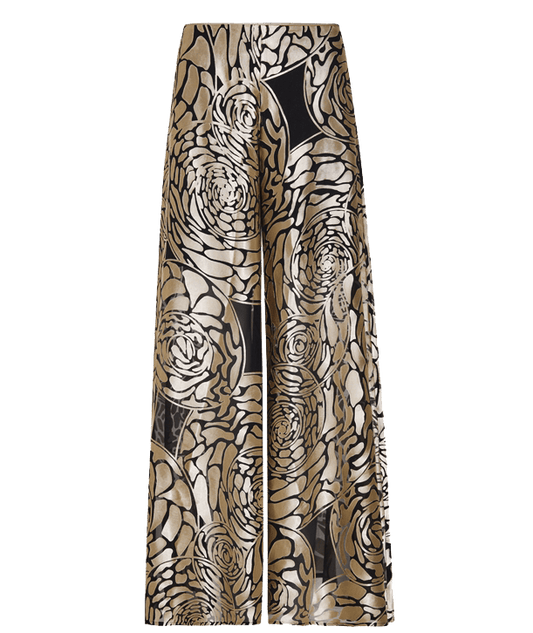 Theodora Palazzo Trousers in Silk