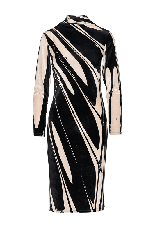 Thetis midi dress in velvet