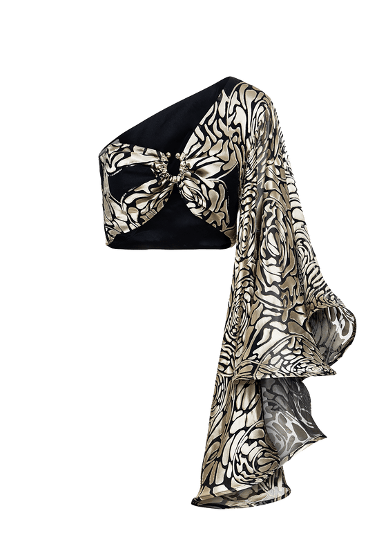 Helene Top in Silk Burn-out.