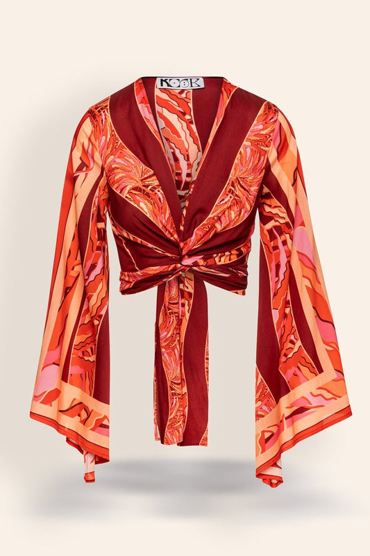 Zante wrap top in Tencel ™