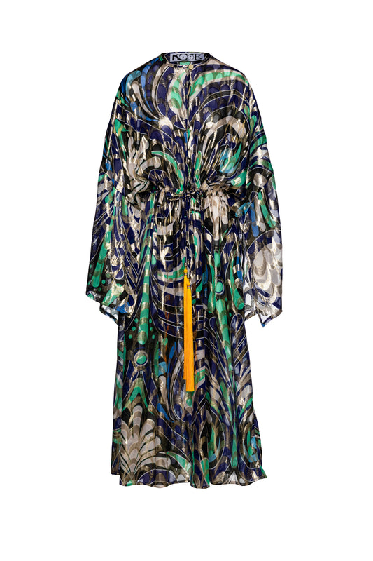 Jamal Maxi kaftan with caped sleeves