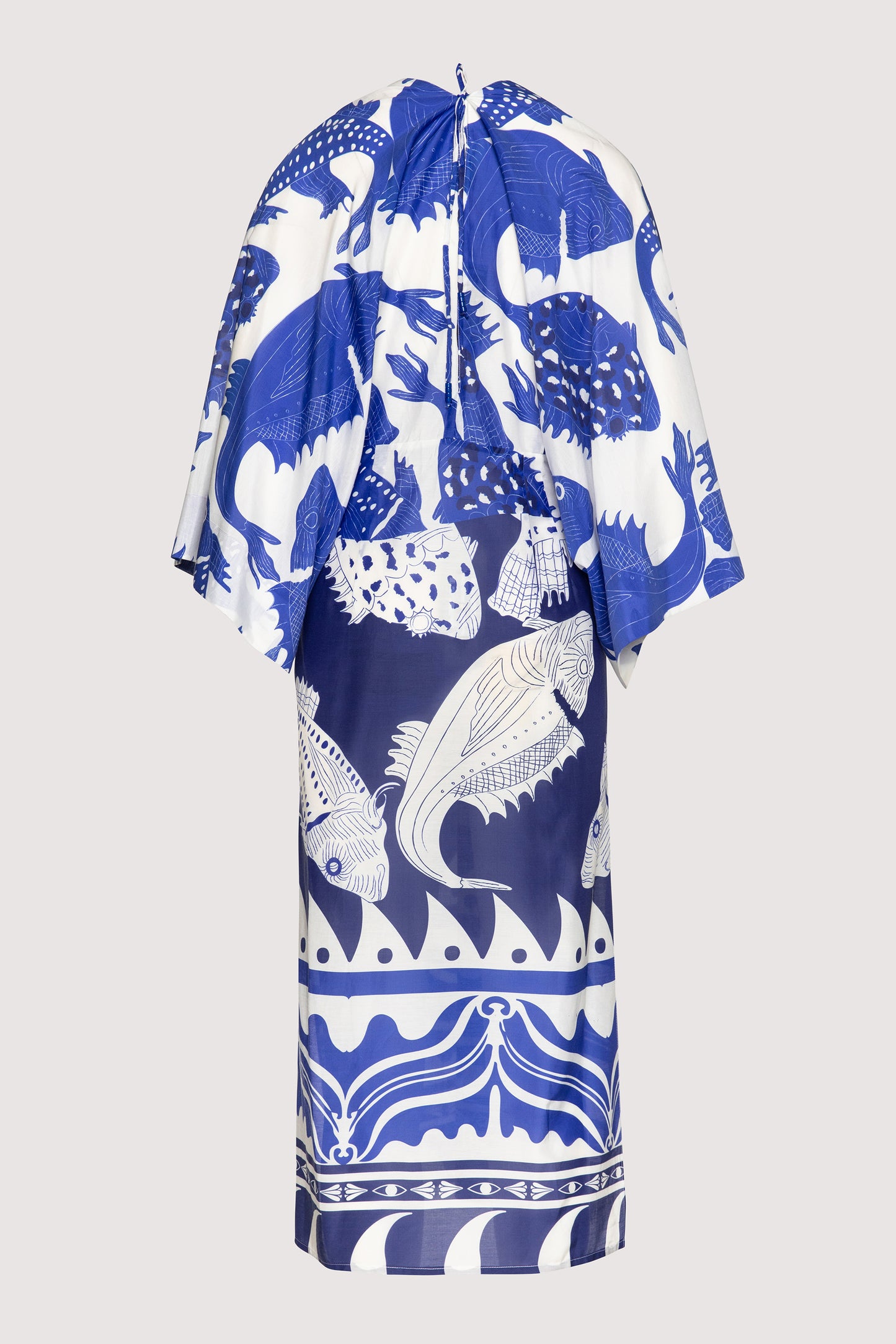 Kaisha kimono dress in silk/cotton