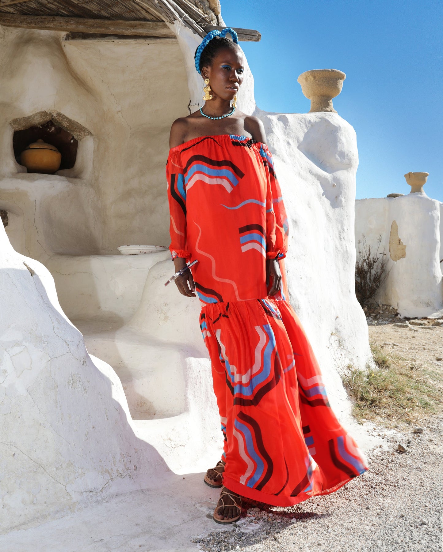 Clementine dress in silk/viscose